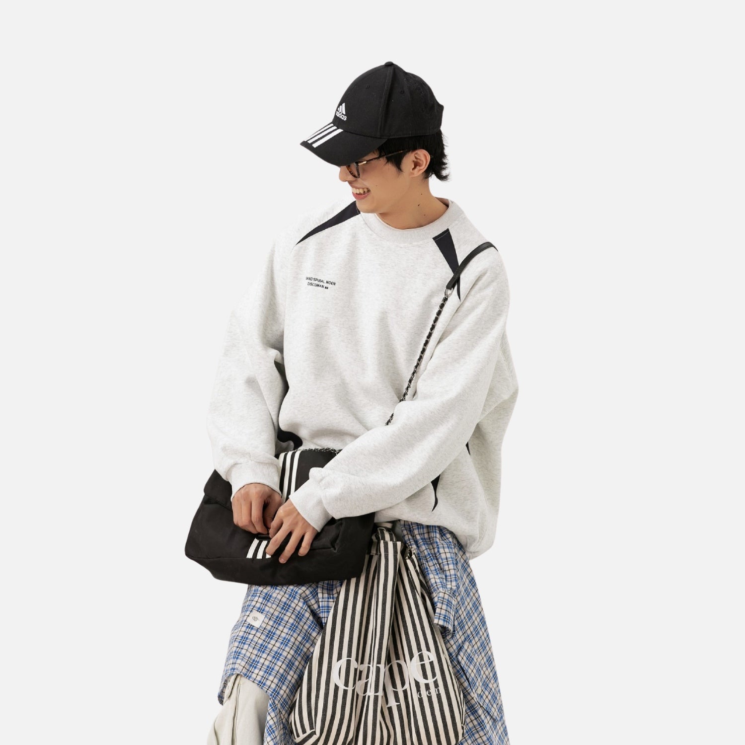 Colorblock Patchwork Crewneck Sweatshirt