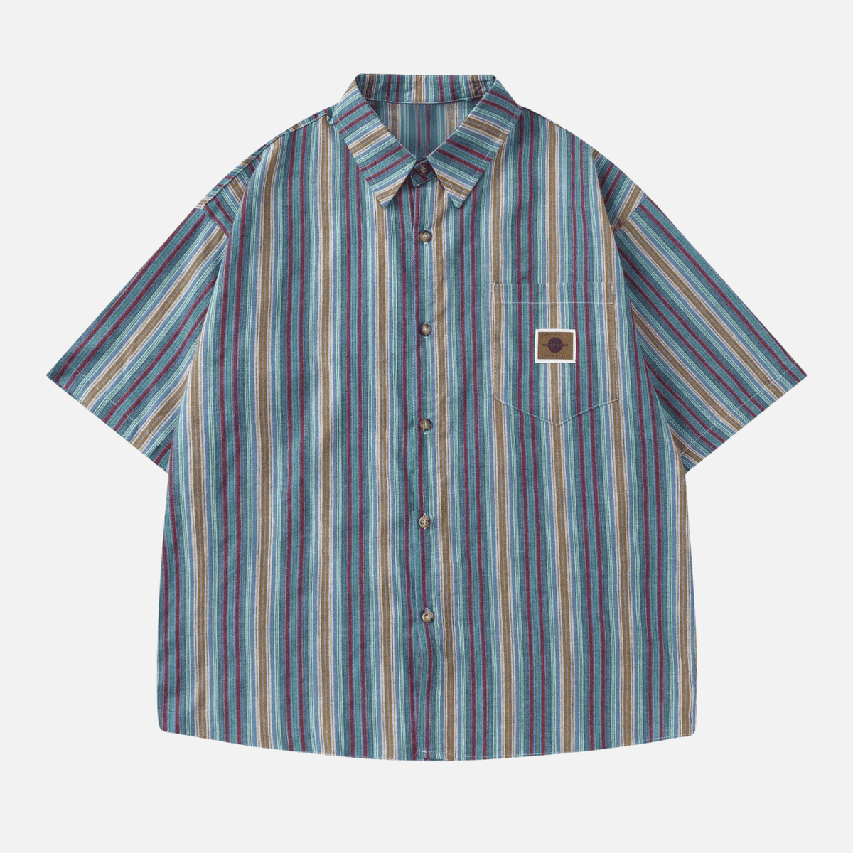 Summer Vintage Striped Shirt