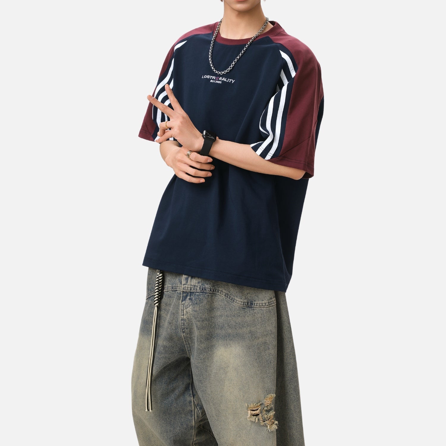 Vintage Raglan Graphic Cotton Tee