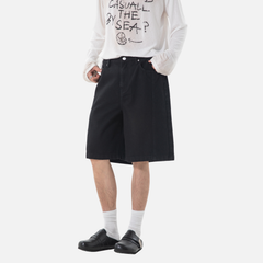 Textured Twill Cargo Shorts
