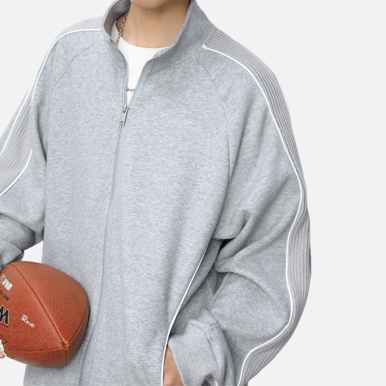 Heavyweight Raglan Zip-Up Jacket