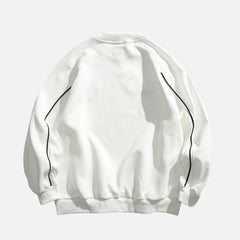 Japanese Colorblock Crewneck Sweatshirt