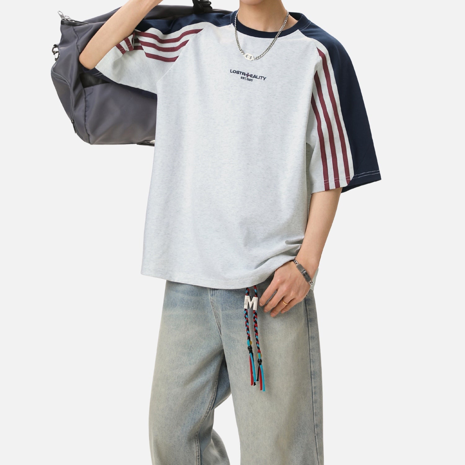 Vintage Raglan Graphic Cotton Tee