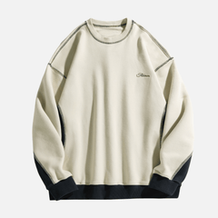 Retro Style Patchwork Sweatshirt