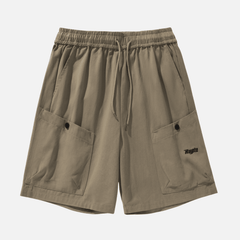 Letter Embroidery Cargo Shorts