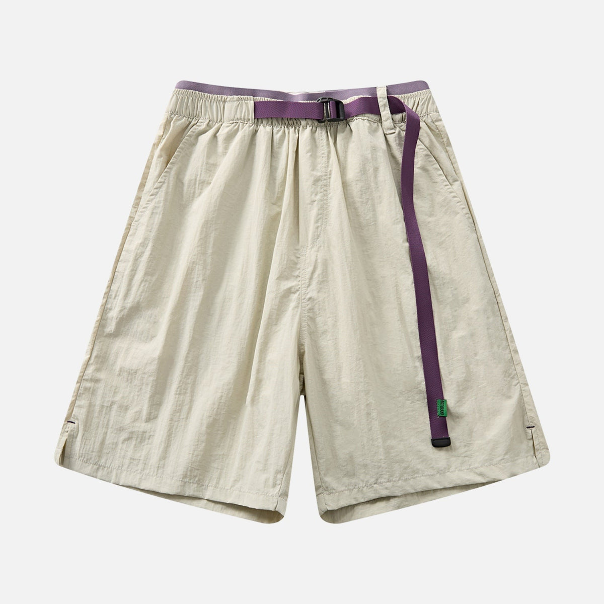 Colorblock Double-Waist Shorts