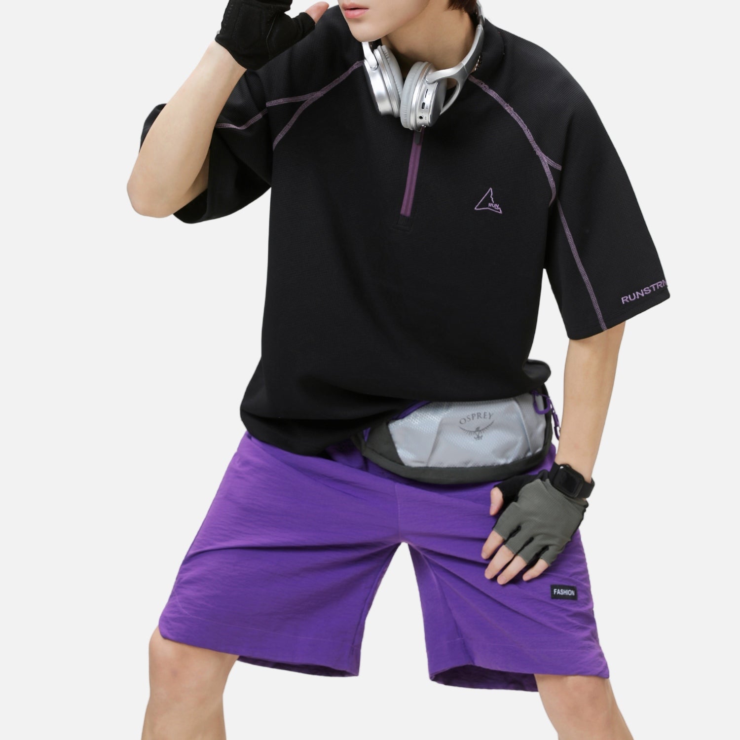 Cooling Quick-Dry Half-Zip Tee