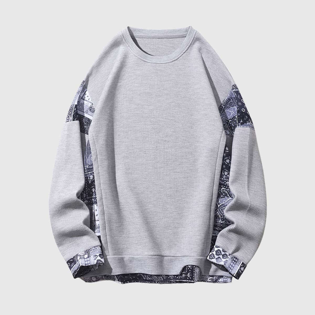 Retro Patterned Sweatshirt