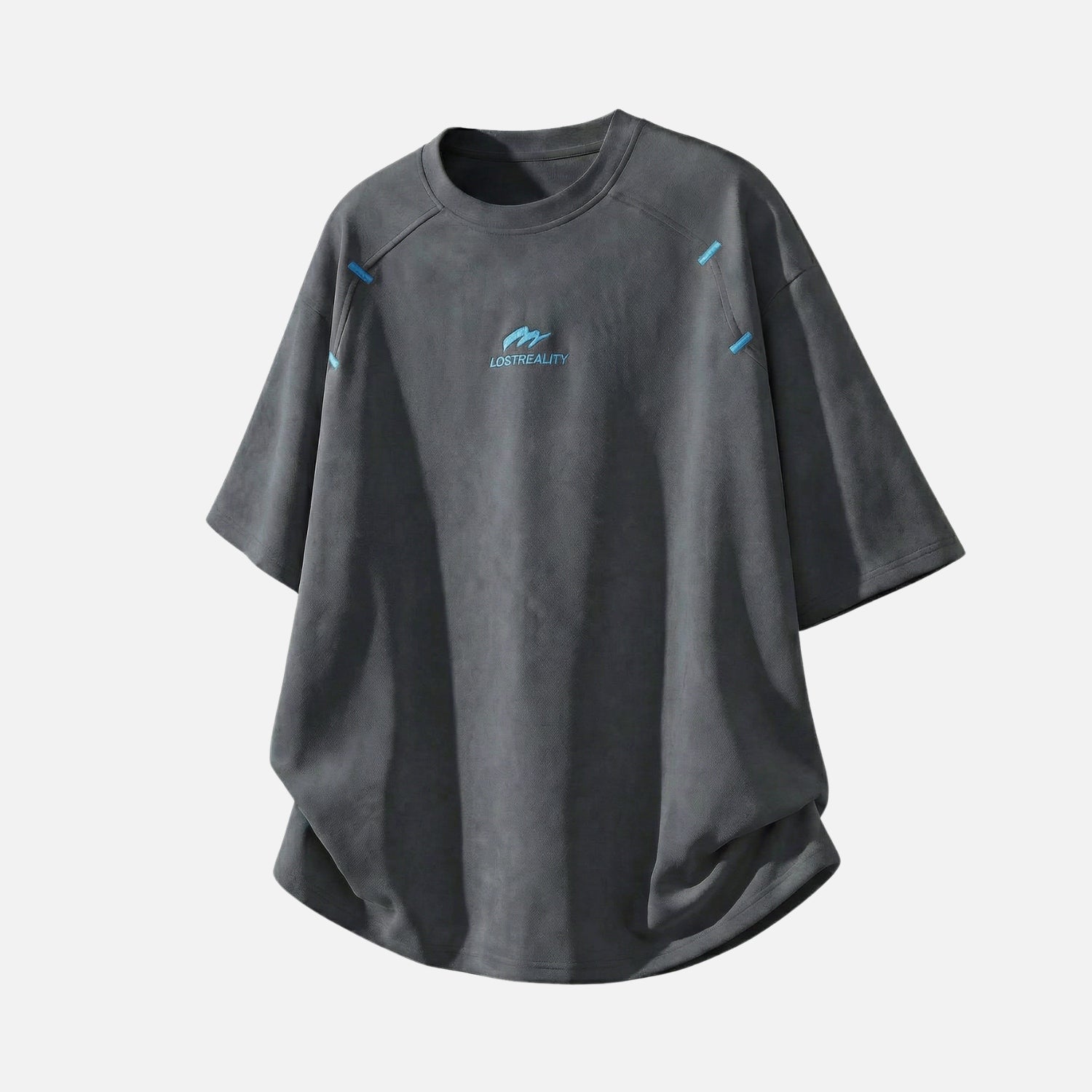 Structured Colorblock Embroidered Tee