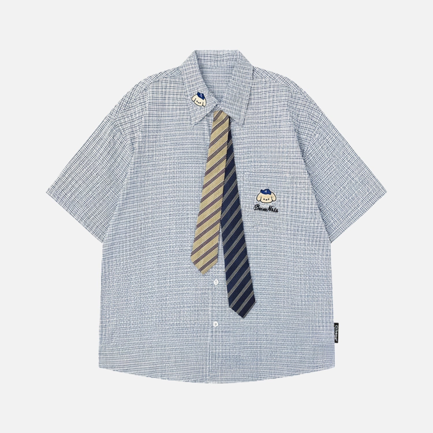 Preppy Plaid Short Sleeve Shirt