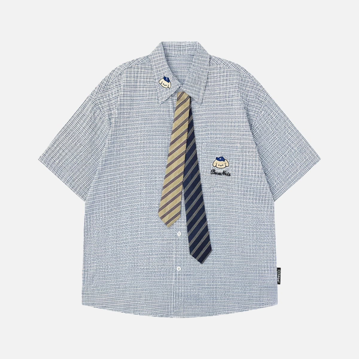 Preppy Plaid Short Sleeve Shirt