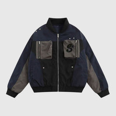 Embroidered Aviator Insulated Coat