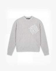 V-LOGO KNITWEAR LIGHT GREY