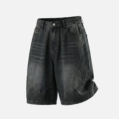 Vintage Washed Denim Shorts