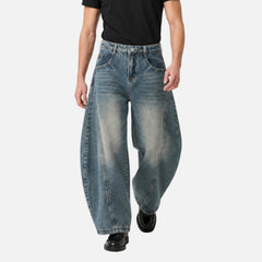 Washed Blade Baggy Jeans