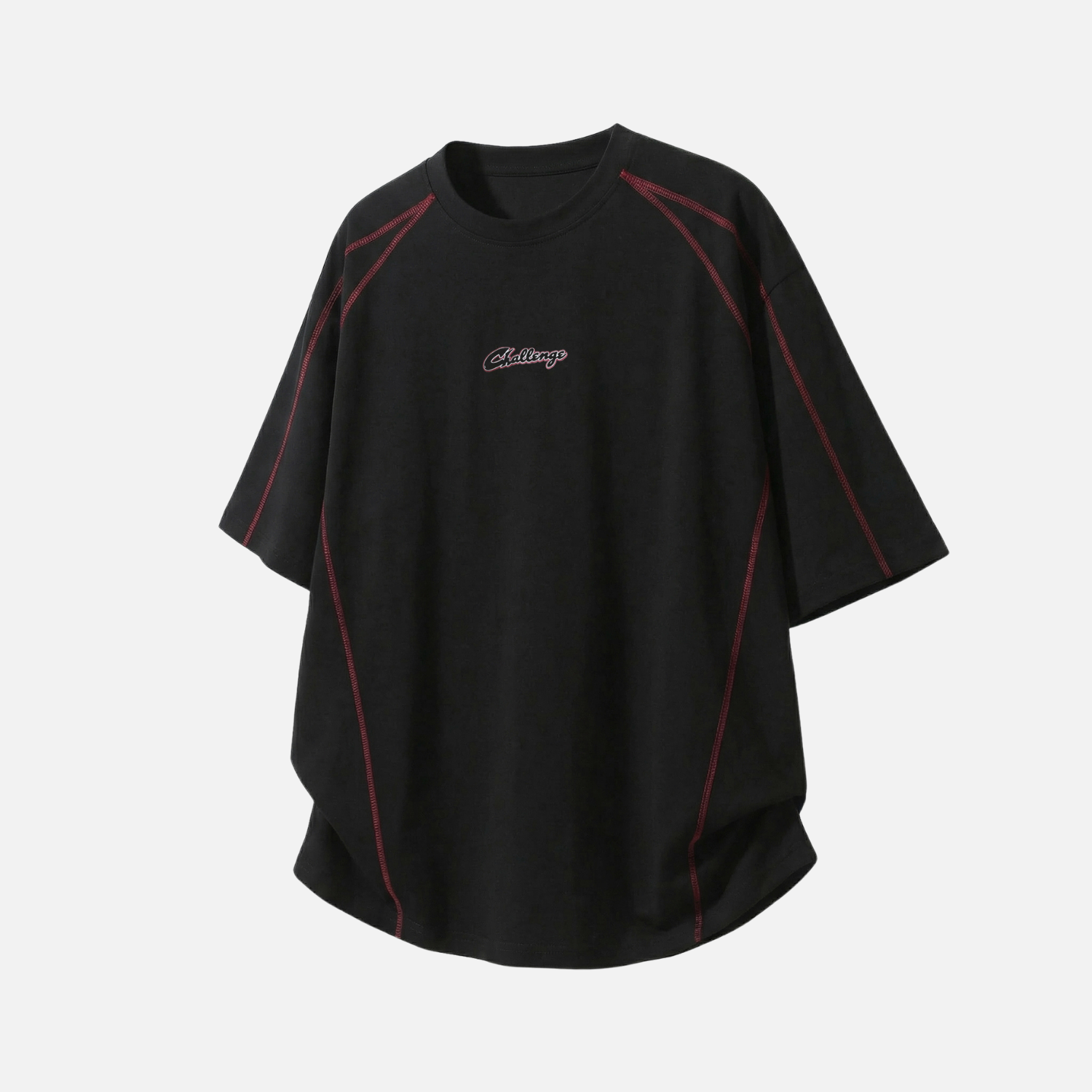 Contrast Stitch Graphic Cotton Tee