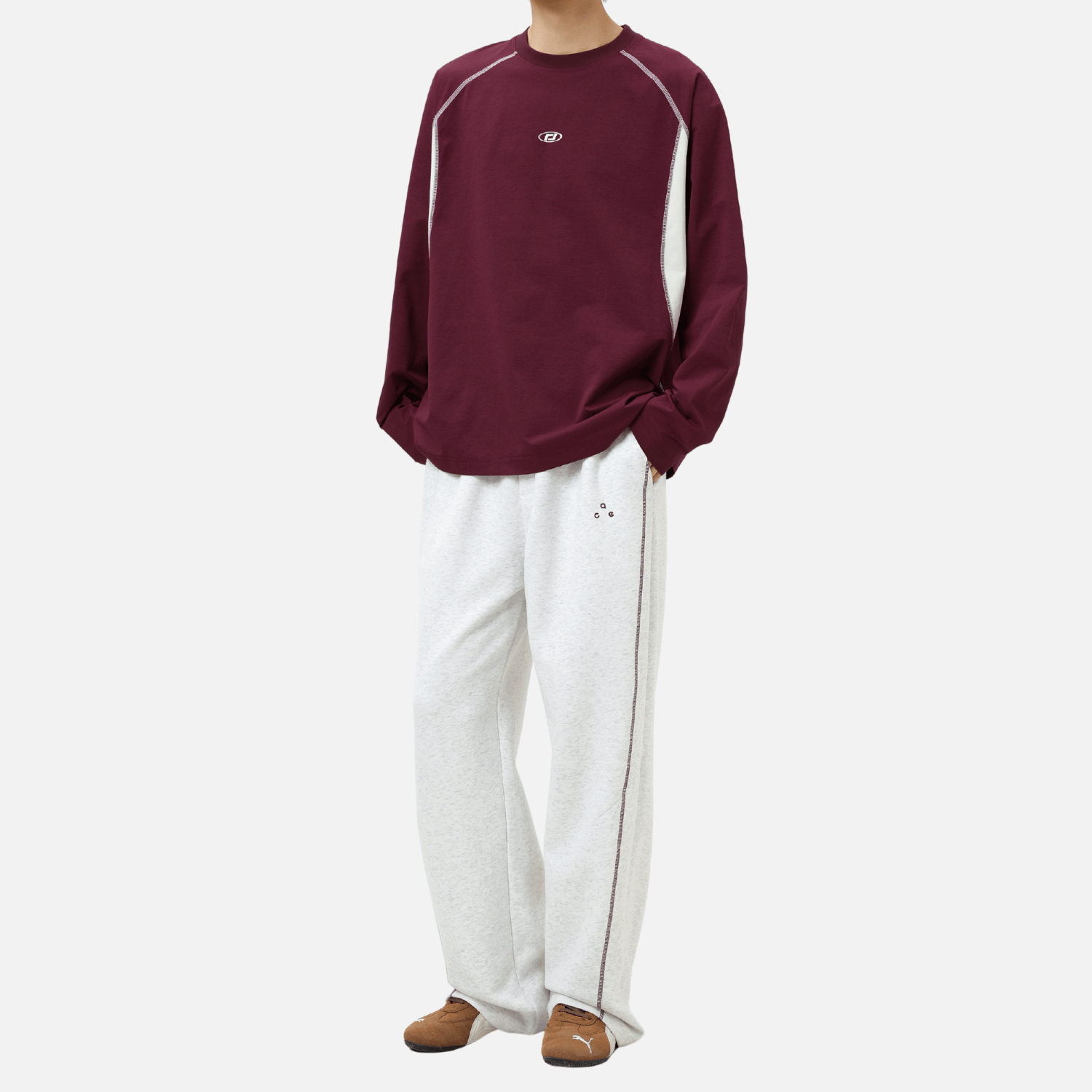Colorblock Patchwork Long Sleeve T-Shirt