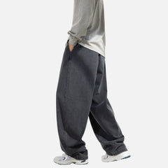Washed Vintage Pleated Jeans