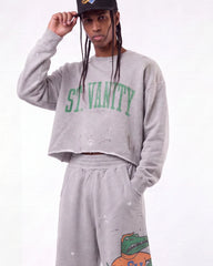 Saint Vanity Gators Crewneck Grey