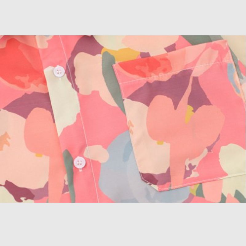 Rose Contrast Cotton Shirts