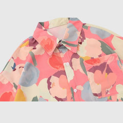 Rose Contrast Cotton Shirts
