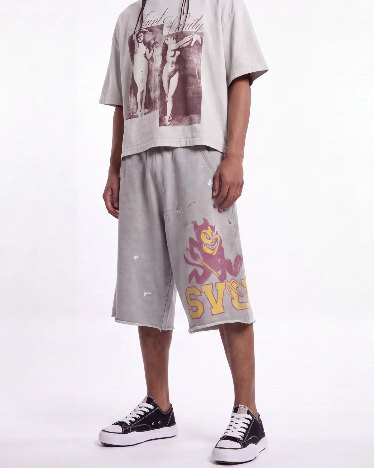Saint Vanity Sun Devils Long Shorts Grey