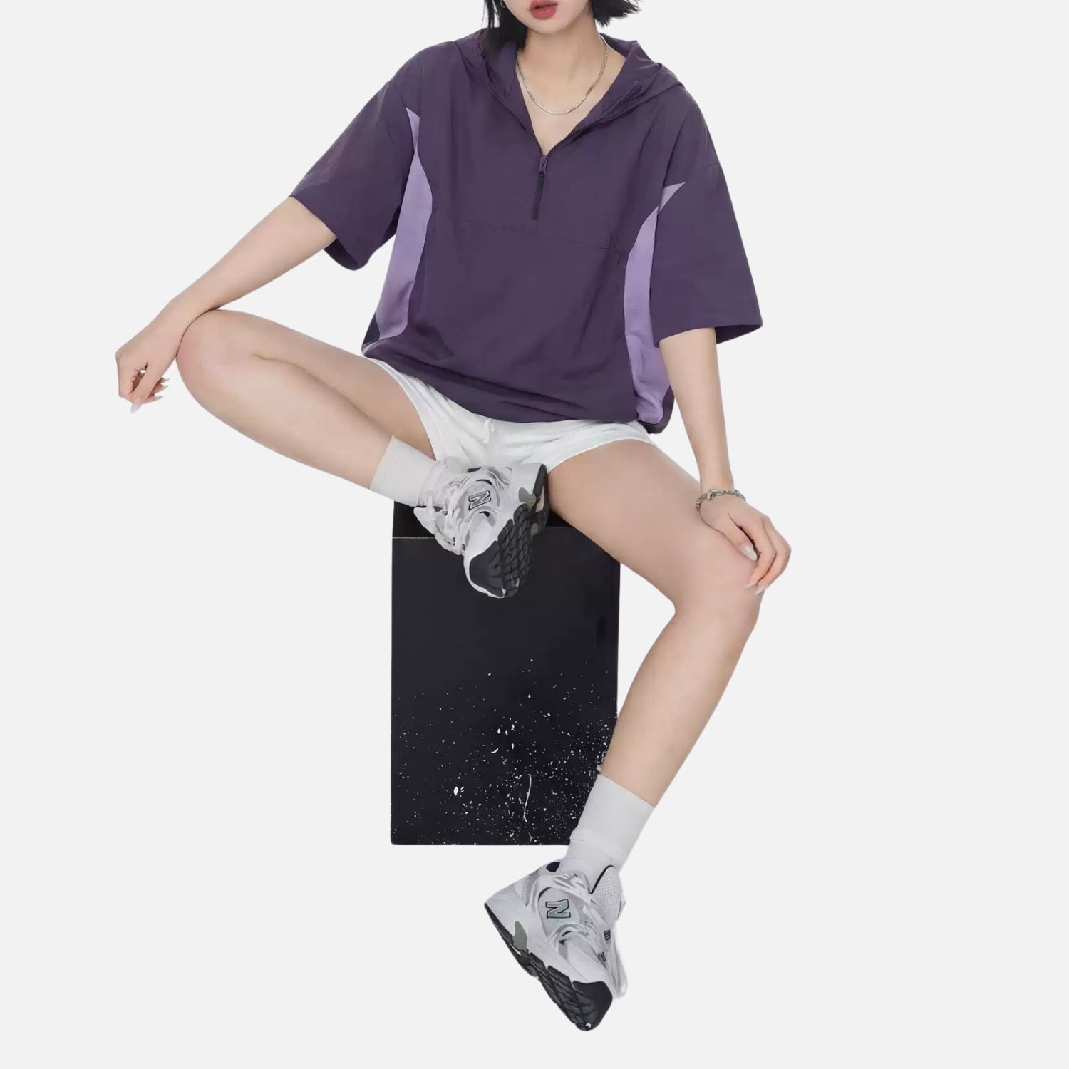 Colorblock Outdoor Hooded Tee