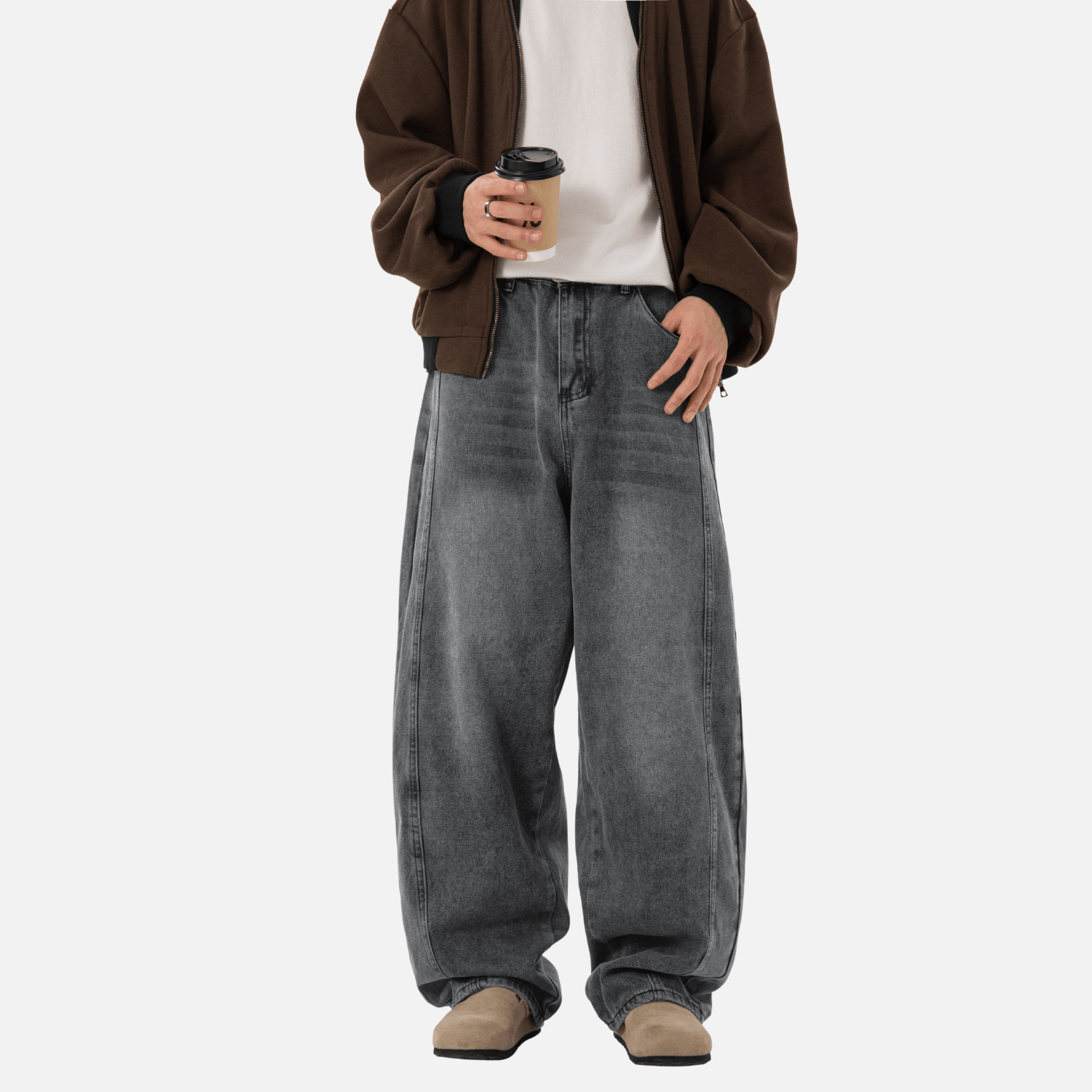 Vintage Washed Baggy Jeans
