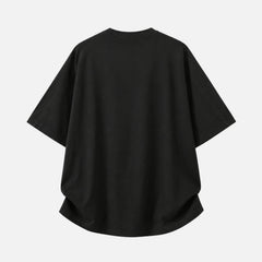 Color-Embroidered Short Sleeve Tee