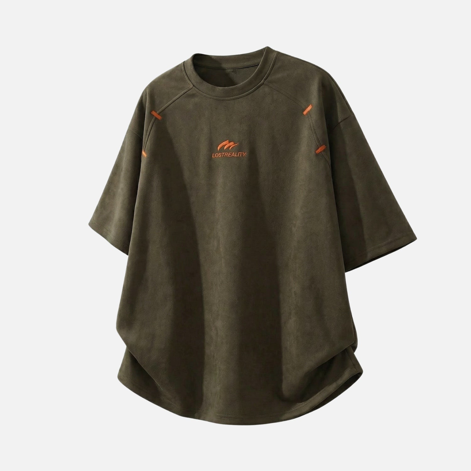 Structured Colorblock Embroidered Tee