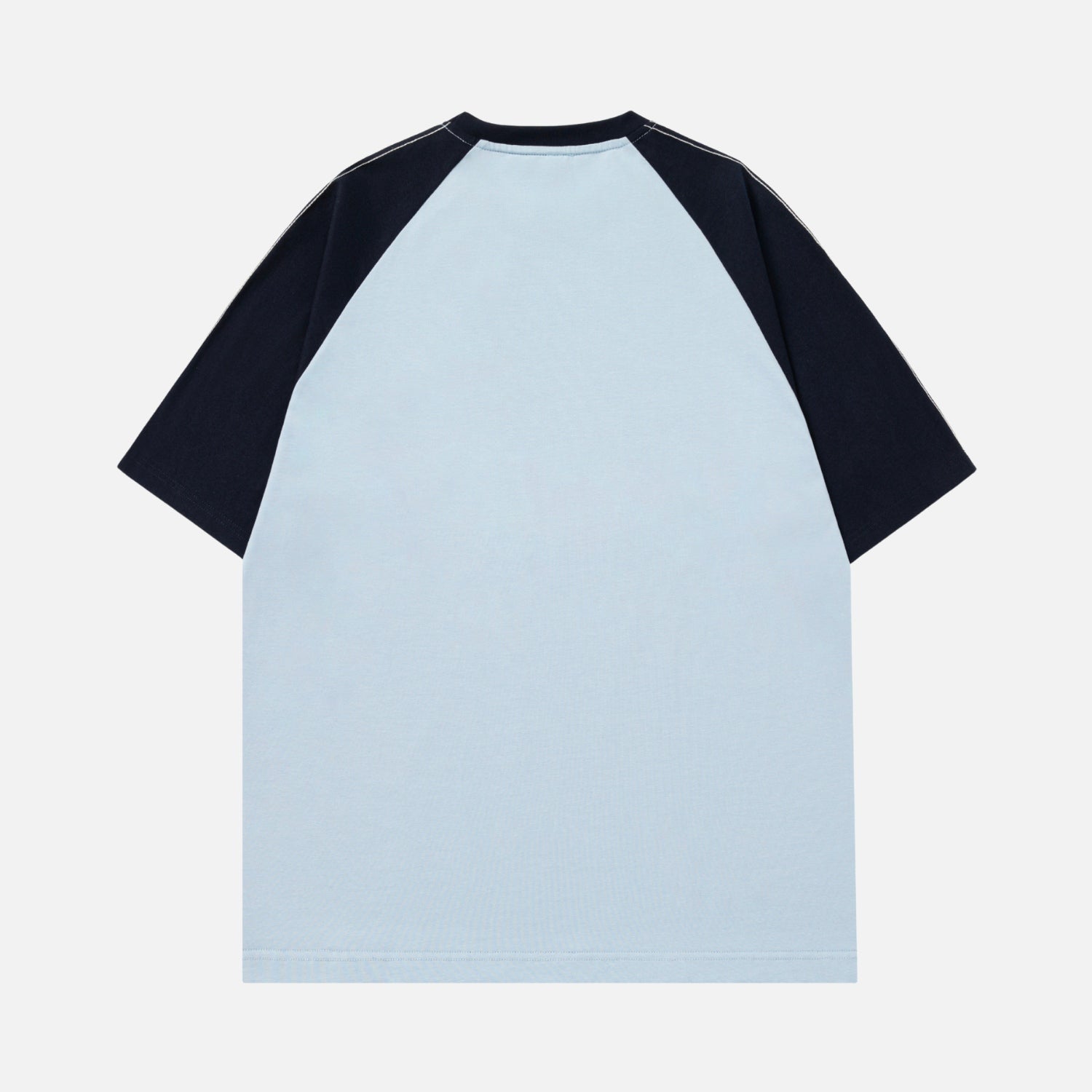 Contrast-Stitch Raglan Tee
