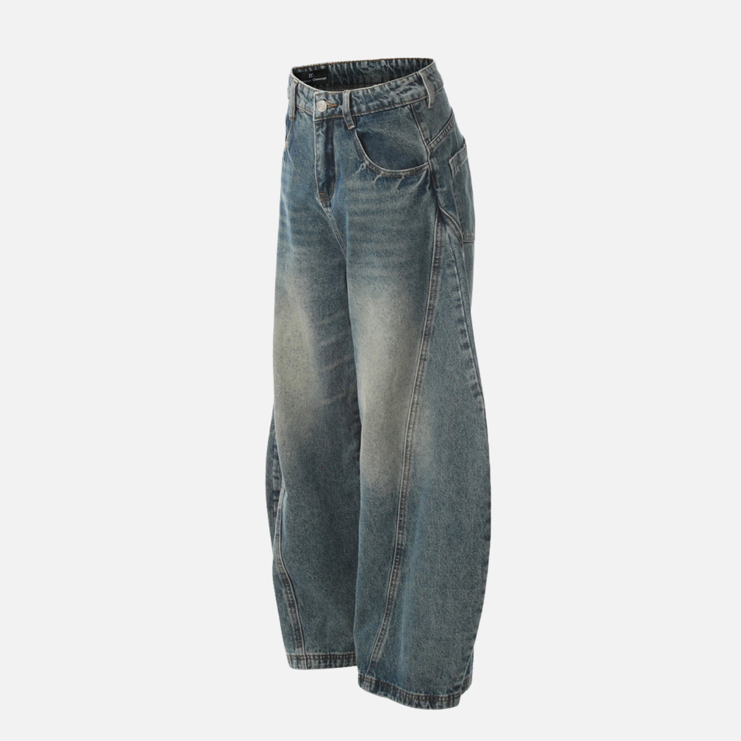 Washed Blade Baggy Jeans