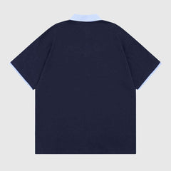 Graphic Polo Shirt with Name Tag