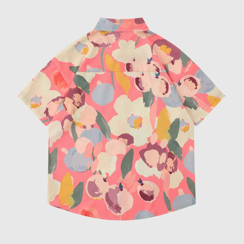 Rose Contrast Cotton Shirts