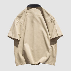 Letter Patchwork Shirts