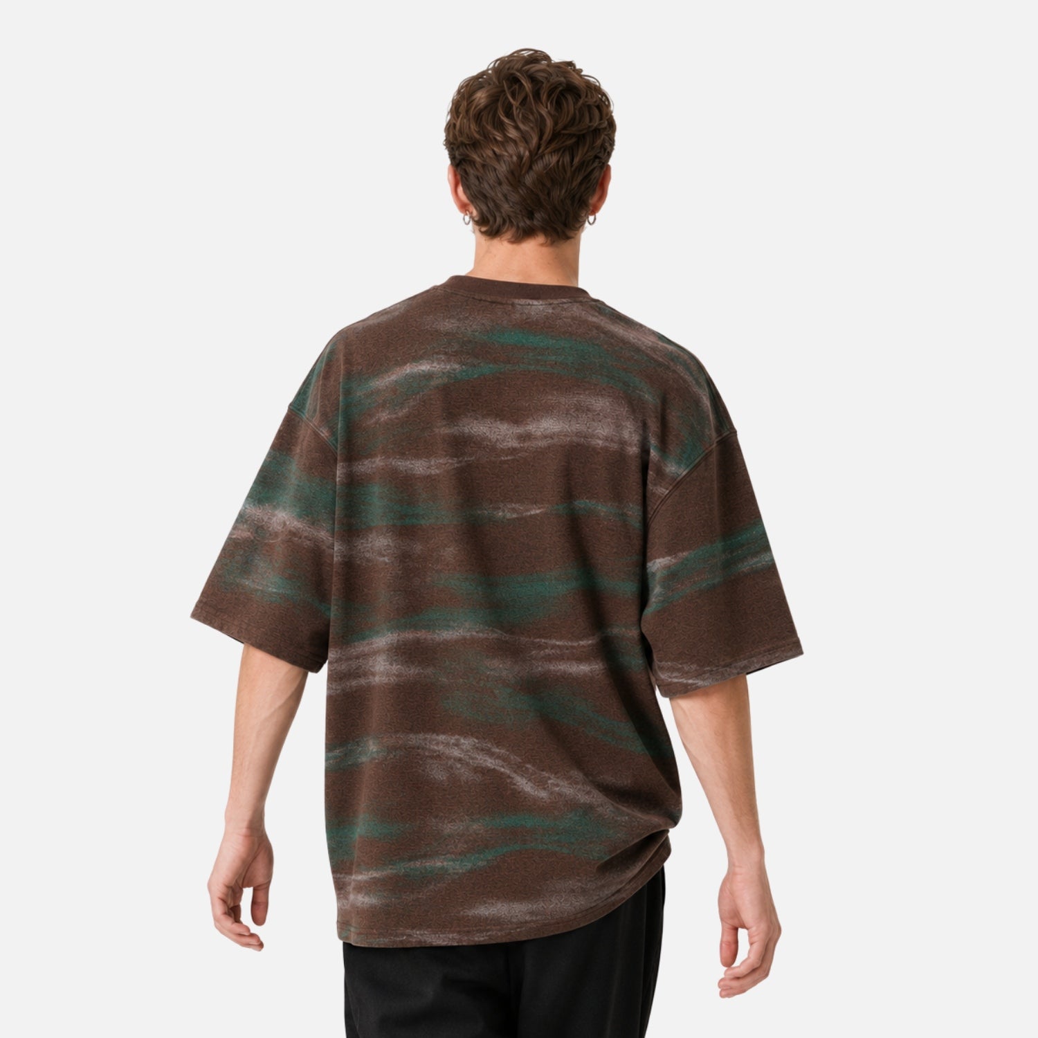 Graphic Colorblock Crewneck Tee