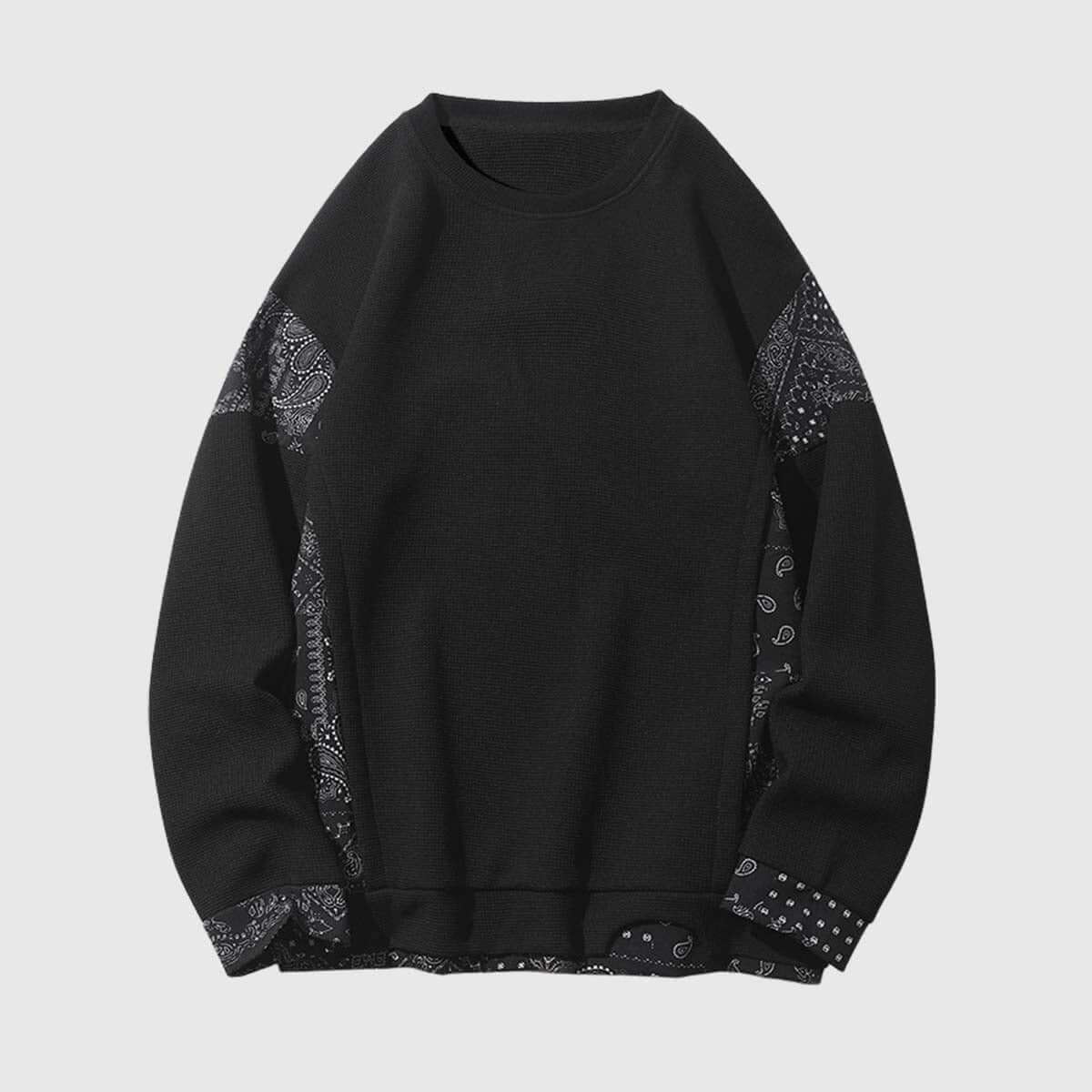 Retro Patterned Sweatshirt