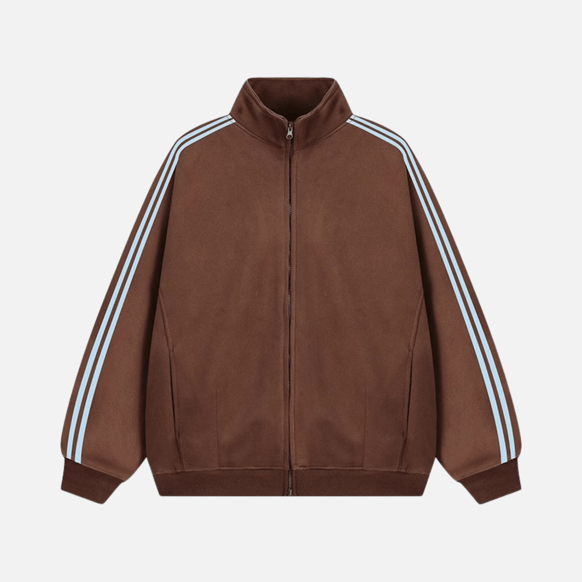 Striped Stand Collar Jacket