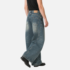 Washed Blade Baggy Jeans