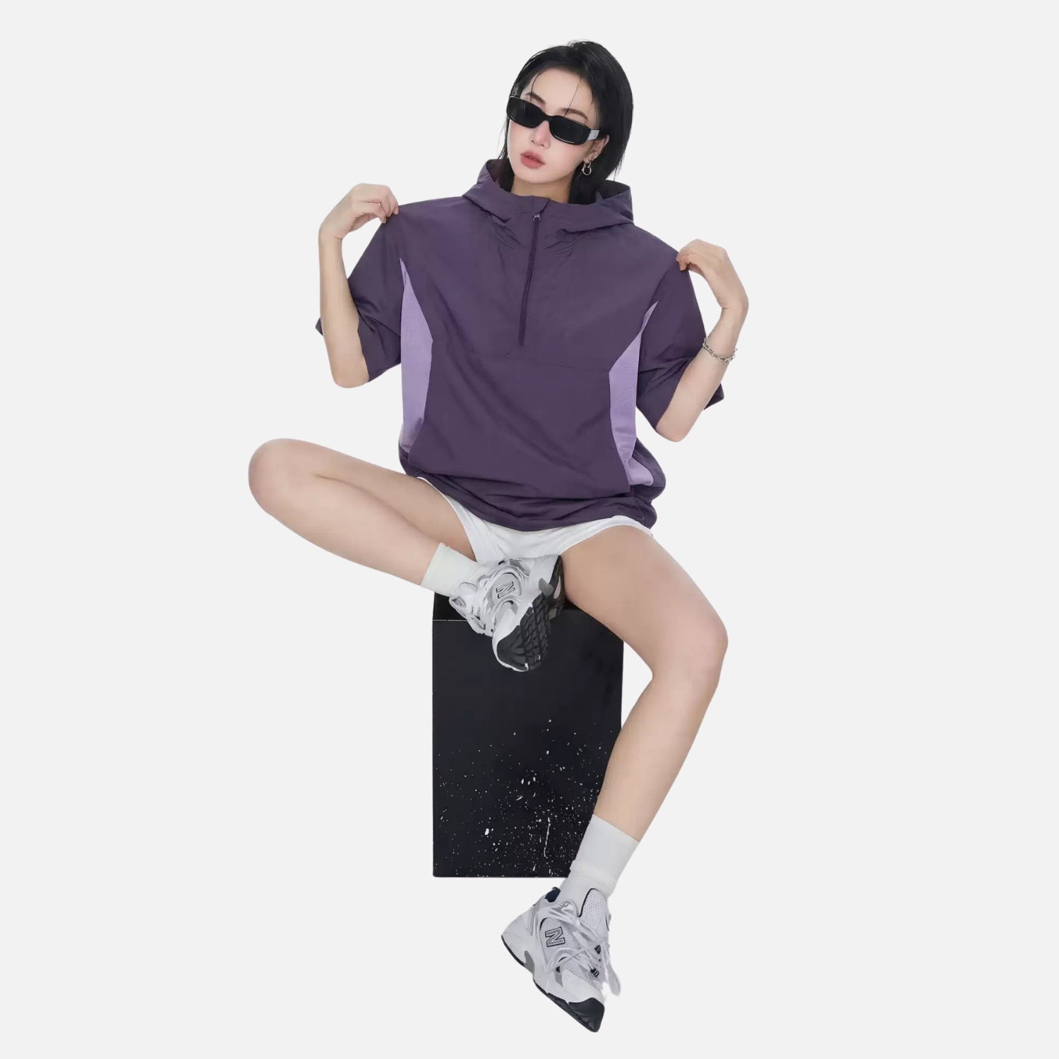 Colorblock Outdoor Hooded Tee