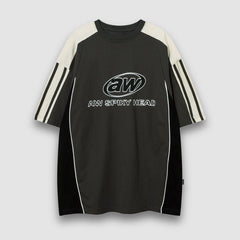 Patchwork Racing Cotton Tee