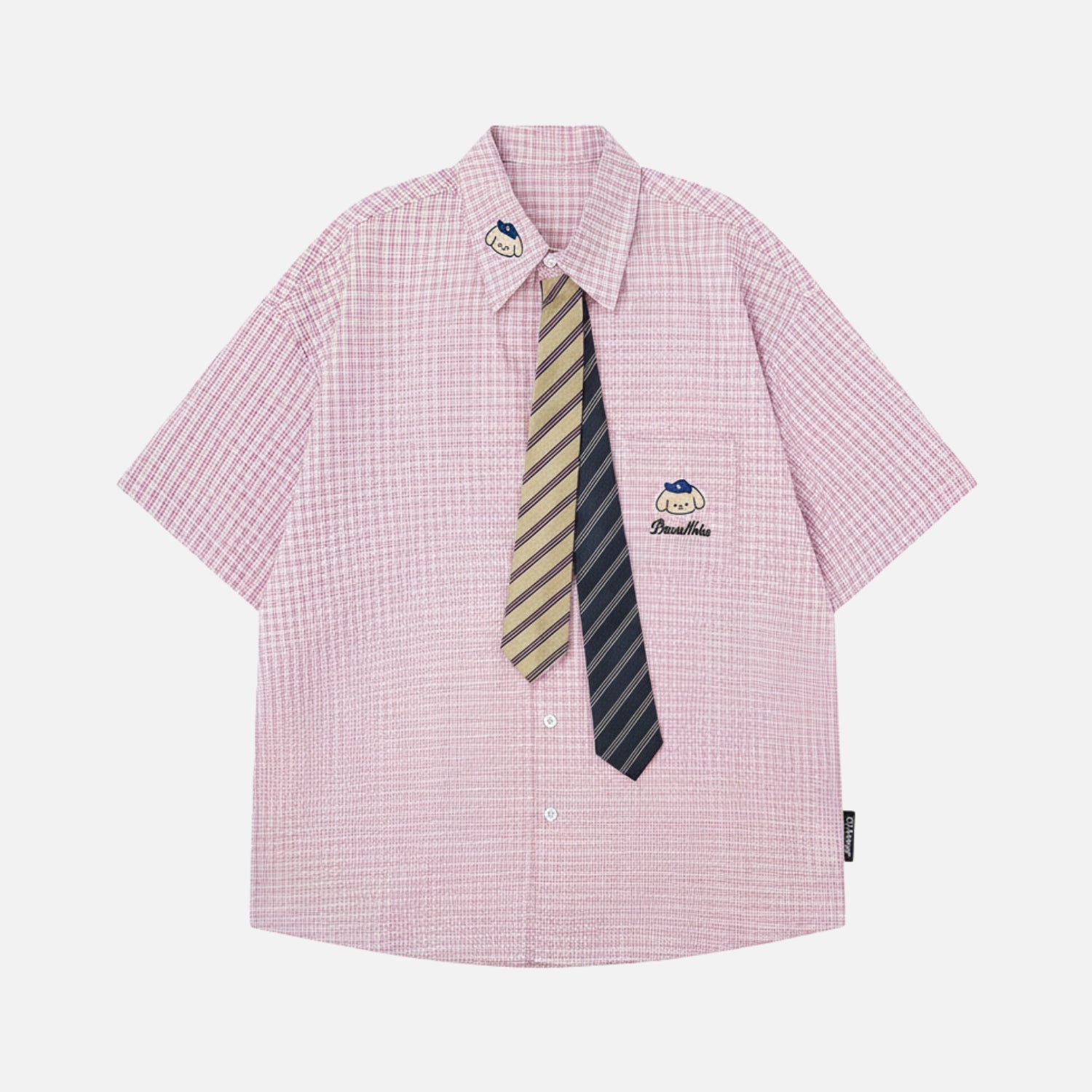 Preppy Plaid Short Sleeve Shirt