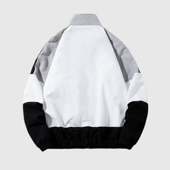 Color-Blocked Baseball Jacket