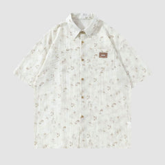 Vintage Floral Full Print Shirts