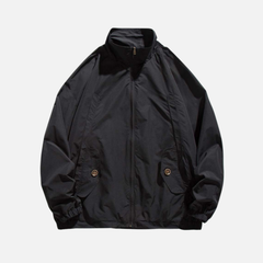 Japanese Workwear Stand-Collar Jacket