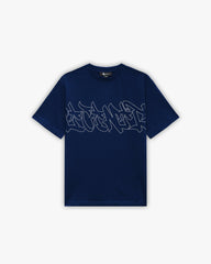 GRAFFITI TEE BLUE