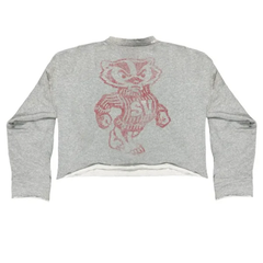 Saint Vanity Distressed Letter Long Sleeve Top & Graphic Shorts Set