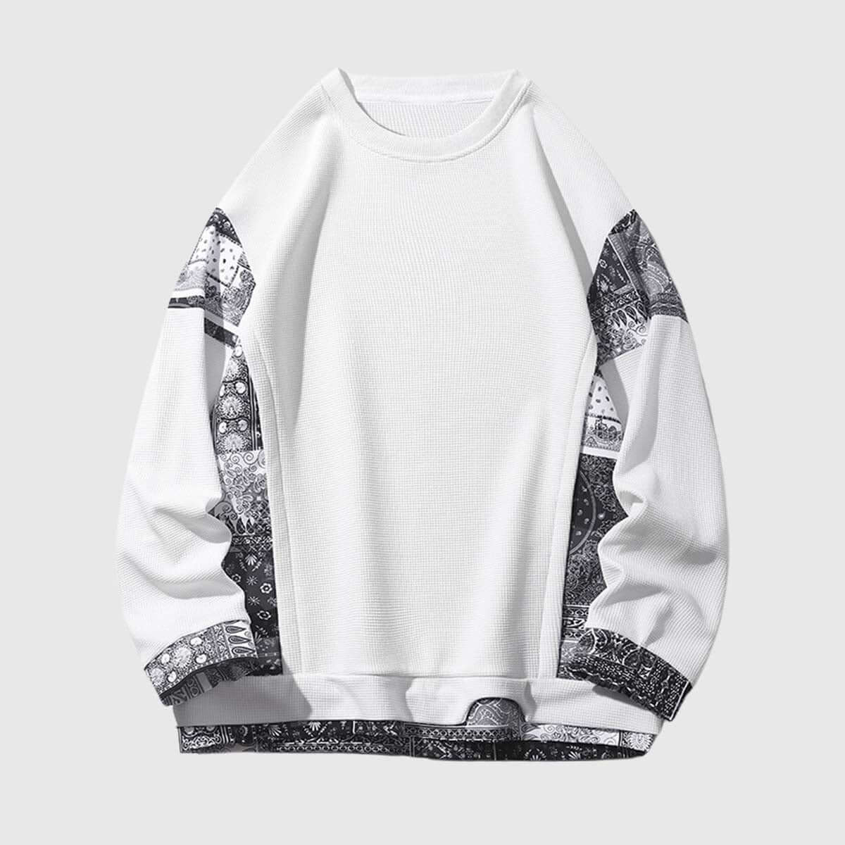 Retro Patterned Sweatshirt