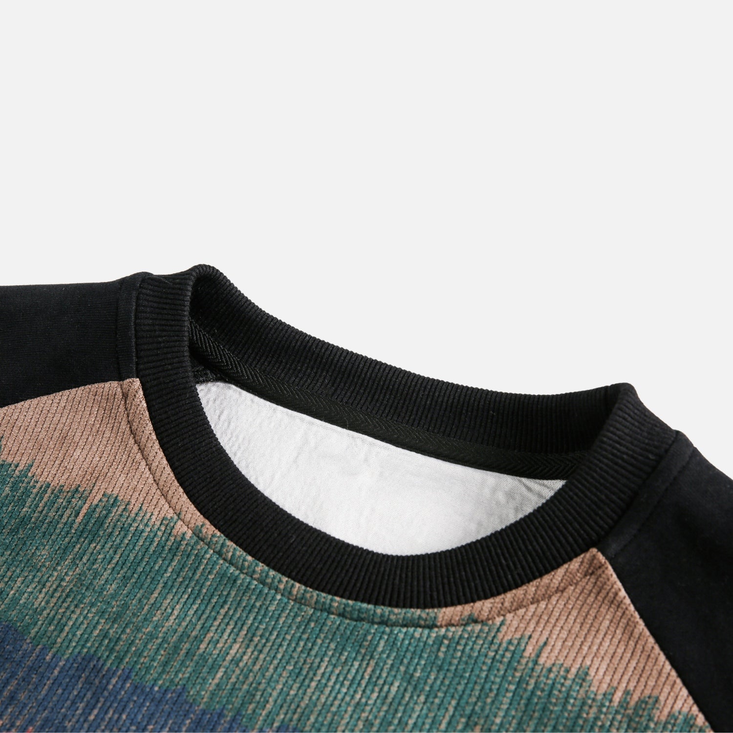 Vintage Gradient Colorblock Sweatshirt