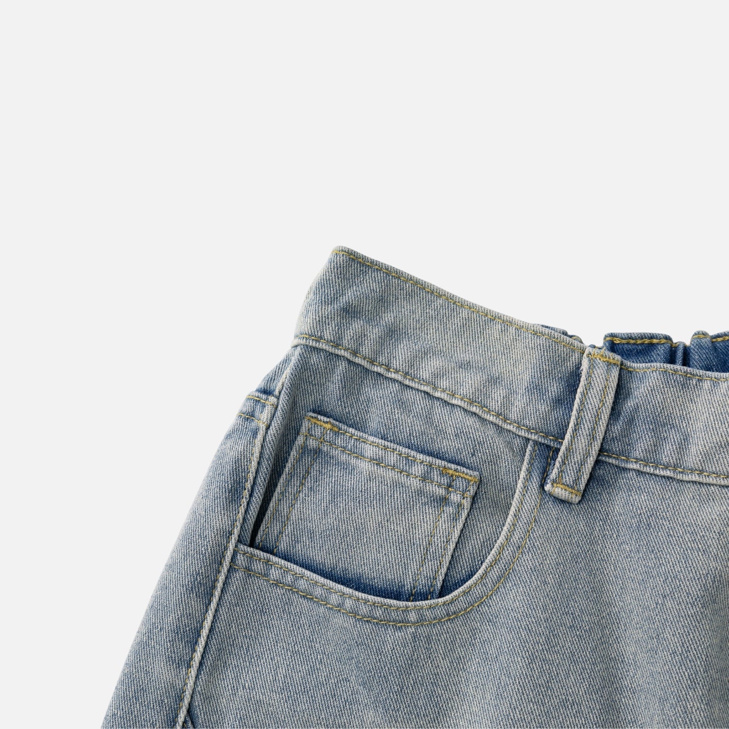 Vintage Washed Denim Shorts
